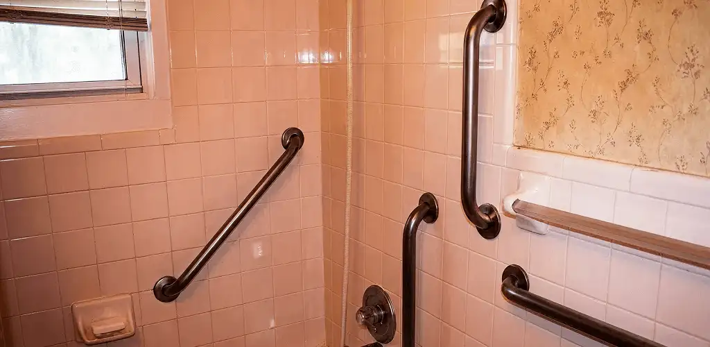 Shower grab bar installation for bathroom safety and accessibility in Spokane, WA