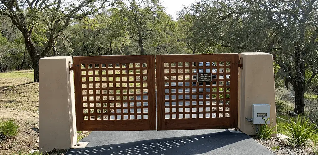 Driveway gate installation for a residential property in Spokane, WA